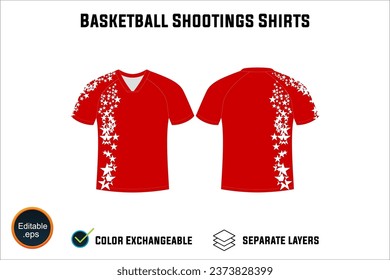 Creat Editable vector mockup artwork and sketch templates for custom designs of basketball shirt front and back, team club jersey, Design Your own men's sport kit with a white background.