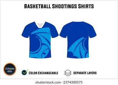 Creat Editable vector mockup artwork and sketch templates for custom designs of basketball shirt front and back, team club jersey, Design Your own men's sport kit with a white background.
