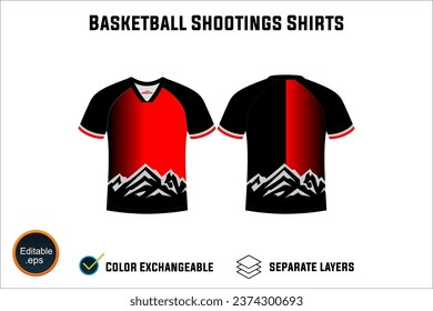 Creat Editable vector mockup artwork and sketch templates for custom designs of basketball shirt front and back, team club jersey, Design Your own men's sport kit with a white background.