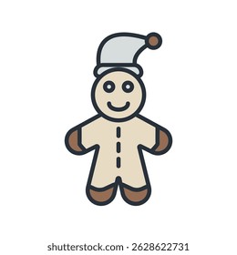 create 25 best keywords 
the most searched top of the vector image with the title gingerbread man icon vector" create in one paragraph, keywords only one word, separated by commas and spaces. IMPORTAN