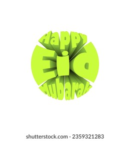 Create 3d Text Effect for Eid Celebration, Eid Mubarark, Eid Post Design 