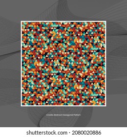 Create Abstract Hexagonal Pattern, Cover design template, Flyer template, Modern geometric shape background, 