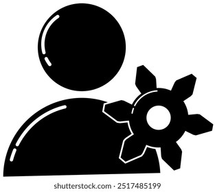 create account icon, user registration form, login and password data, account security flat vector illustration. part 8