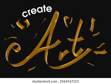 Create art vector calligraphy quote background. Motivation, no AI