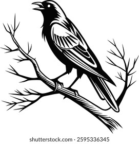 create a Bird  silhoutte vector style with white backgrund 