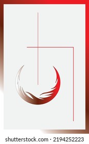 CREATE BLACK RED WHITE COLOR IMAGES. VECTOR TEMPLATES 01