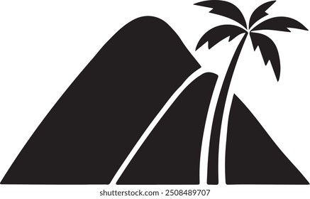 Create es una Imagen de montaña en blanco y negro para uso polivalente. El diseño es limpio, minimalista y versátil, lo que lo hace ideal para una variedad de aplicaciones, incluidos logotipos, carteles, etc.