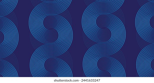 Create a bold look with a centric circle background featuring vector graphics of sound waves. eps10