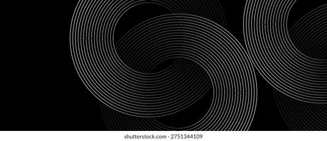 Create a bold look with a centric circle background featuring vector graphics of sound waves.vector Eps10.