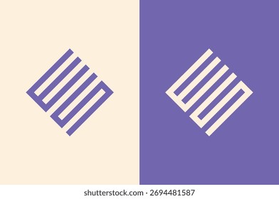 Erstellen Sie jetzt mit diesem geometrischen Design-Element ein mutiges modernes Logo für Branding- oder Marketingprojekte