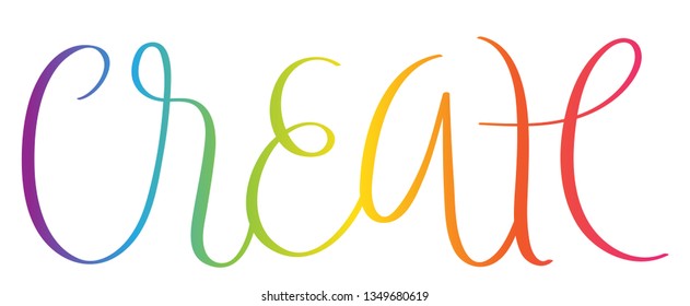 CREATE brush calligraphy banner