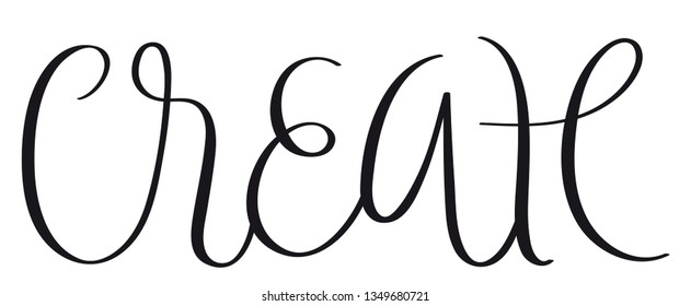 CREATE brush calligraphy banner