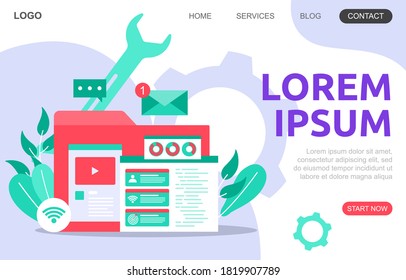 Create Build Website Design Web Page Project Development Illustration