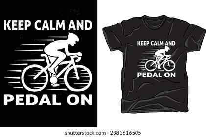 Create a captivating cycling T-shirt design with a sleek, stylized bicycle wheel in motion, surrounded by abstract lines and "Pedal to Freedom" for an invigorating, adventurous touch