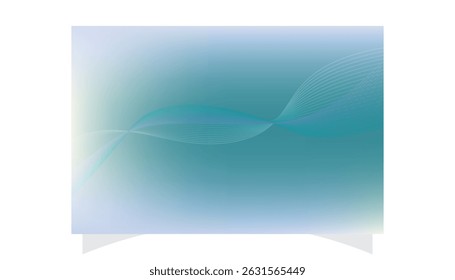 Create a captivating visual with this abstract gradient background featuring a serene blue and green palette. The design incorporates elegant, flowing lines that create.