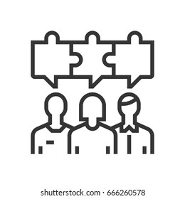 Create community icon. The illustration is a vector, editable stroke, thirty-two by thirty-two matrix grid, pixel perfect file.
