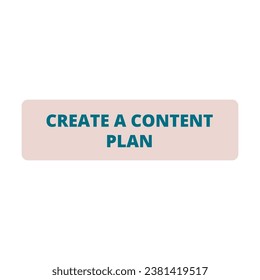 Create a Content Plan vector design illustration for social media post