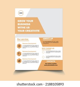 create a creative, modern corporate flyer design