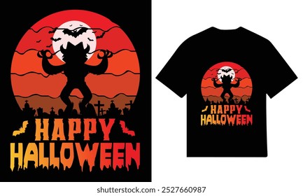 create custom halloween t shirt design for you