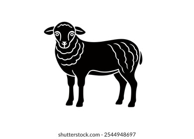 create  a Cute Animal line art design with white background