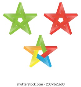 Crear y dibujar una estrella 3d colorida