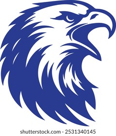 create a eagle head vector 