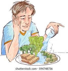 Create an ecological system on the plate