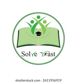 Create a educational logo with a white background