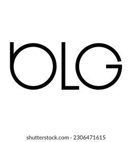 create an elegant business logo design and branding monogram BLG, vector template