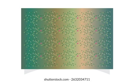 Create elegant designs with this stunning abstract floral pattern. This seamless vector features a gradient background interwoven with decorative botanical elements.