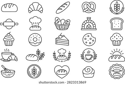 Create elegant food branding with this premium collection of 25 Bakery and Café Monoline Logo Templates, designed for bakeries, cafés, pastry shops, artisan bread makers, dessert brands, coffee houses, and boutique food businesses. Featuring clean monoline strokes, balanced geometric compositions, and timeless minimalist aesthetics, these logo templates are perfect for packaging, menus, signage, websites, business cards, and marketing materials. Fully editable vector artwork allows effortless customization while maintaining exceptional quality, making this collection ideal for modern commercial branding and creative design projects.
