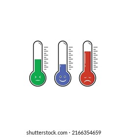 create an emotional temperature vector illustration