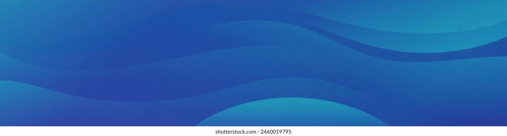 Create eye catching headers, promotional banners, and graphic elements with this modern gradient wave banner. Colorful waves in blue and dark blue for a dynamic look