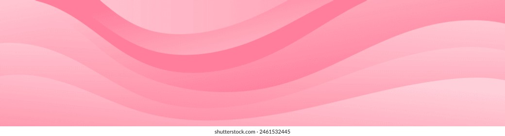 Create eye catching headers and promotional banners with the modern and dynamic abstract gradient wave banner in smooth pink