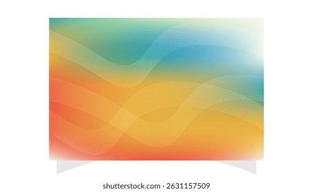 Create eye-catching designs with this dynamic abstract gradient background. Featuring a stunning blend of vibrant orange, yellow, and teal tones.