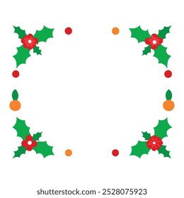  Create festive designs with this Christmas elements border design vector, featuring holiday decorations like snowflakes, wreaths, and ornaments. Perfect for cards, invitations, and decor.