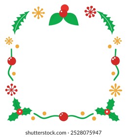  Create festive designs with this Christmas elements border design vector, featuring holiday decorations like snowflakes, wreaths, and ornaments. Perfect for cards, invitations, and decor.