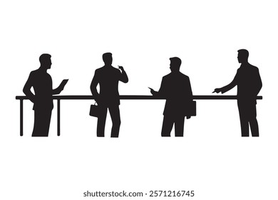 Create Finance background silhouette vector style with white background