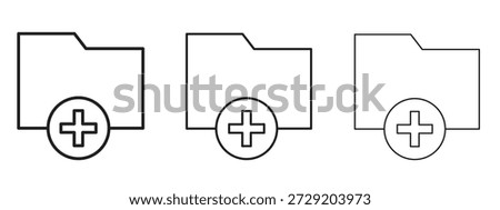 Create folder icon symbol for Info Graphic, Design Elements and Websites