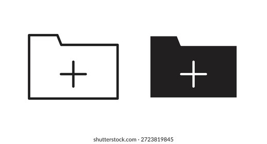 Create folder icons Symbol, logo illustration. icon concept for web design