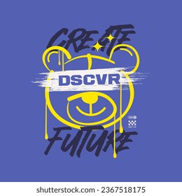create future, streetwear vector graphic design
