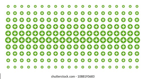 Create icon halftone pattern, constructed for backgrounds, covers, templates and abstract compositions. Vector create shapes organized into halftone array.