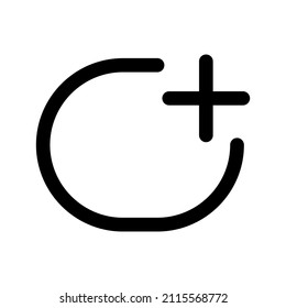 Create icon isolated on white background