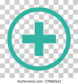 Create icon. Vector illustration style is flat iconic symbol, cyan color, transparent background. Designed for web and software interfaces.
