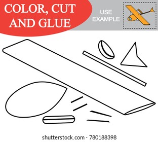 Create the image of hydroplane (air transport).Worksheet. Game for children. 

