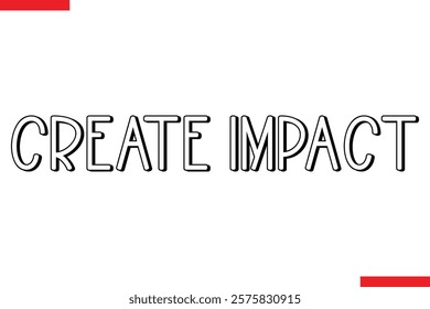 Create Impact spirit quote modiren text typography