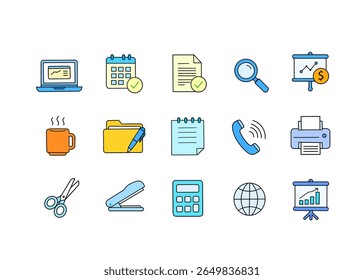 Create impactful vector icon set showcasing various document and file symbols for clear communication and organization