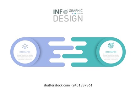 Create an Infographic Design Template with Vector Icons in 2 Steps for Business Websites and Brochure Presentations.