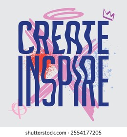 Create inspire typograhpy streetwear template