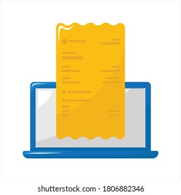crear factura - ilustración de icono